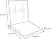 Auflage Niederlehner Milano 2396 rot-weiß kariert 102x49x6 Produktbild-Vorschau 3
