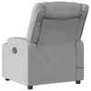 A rear view of a light gray fabric recliner chair. Anteprima dell’immagine prodotto