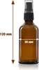 10 x 50ml flacon distributeur à pompe, flacon lotion, verre Voir les images du produit 2