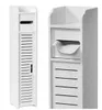 A white bathroom cabinet with a paper dispenser. Produktbild-Vorschau