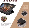 Plateau de puzzle pliable avec 6 tiroirs colorés, table de Voir les images du produit 2