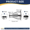 Sanitär-Reduzierstück 3" x 1-1/2", 304 Edelstahl, Tri-Clamp 91 x 50,5 mm Vista previa de la imagen del producto