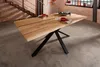Epoxidharz Esstisch 180x90cm "Chicago" Wildeiche massiv Produktbild-Vorschau 1