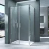 A modern bathroom with a glass shower enclosure. Produktbild-Vorschau