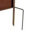 Sichtschutz Rost Metall Gartenzaun 150x50cm Steckfuß Produktbild-Vorschau 5