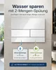 TECEsquare WC-Betätigungsplatte f. 2-Mengentechnik Glas Anteprima dell’immagine prodotto 4