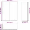 Armoire murale vidaXL en chêne Sonoma, 80 x 31 x 100 cm, Voir les images du produit 8