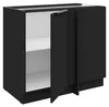Küchen Eckunterschrank 105 cm SIENA Schwarz Küche Produktbild-Vorschau 2