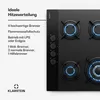 Klarstein Goldflame Nano Gaskochfeld, 4 Messingbrenner, 60 Produktbild-Vorschau 3