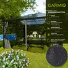 GARMIO® Pavillon 3x4m Garten Überdachung mit Polycarbonat - Produktbild-Vorschau 2