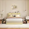 INONEFT Bett 140×200 mit Stauraum, Polsterbett mit Produktbild-Vorschau 5