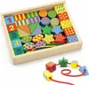 Drevené vzdelávacie bloky pre deti na navliekanie Viga Toys Náhľad obrázku produktu 3