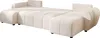 A beige U-shaped sofa is shown from a slightly elevated side angle against a white background. The sofa appears to be in a partially extended state, possibly indicating a sofa bed feature. Náhled obrázku produktu