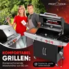A couple is posing with a gas grill in an outdoor setting. Produktbild-Vorschau