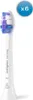 A single Philips Sonicare toothbrush head with blue and purple bristles, shown against a white background. A blue circle with 'x6' is in the top right corner. Produktbild-Vorschau