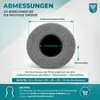 selbstklebende PE Rohrisolierung 1 m Ware Farbe grau : 15 x Produktbild-Vorschau 3