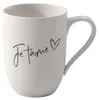 Taza con asa "Je t'aime", 115 x 80 x 104 mm, 290 ml | Vista previa de la imagen del producto 1