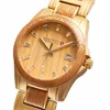 Bonizetti Damenuhr ZUGSPITZE Holz-Uhr Braun Gold Produktbild-Vorschau 2
