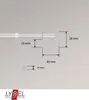 LYSEL® Spannvitrage zum Klemmen  Länge: 40-60cm Produktbild-Vorschau 2