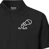 Huuraa Damen Polo Shirt Wassermann Sternzeichen Symbol M Produktbild-Vorschau 2
