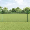 vidaXL Gelast hekwerk met palen, 25 x 1,2 meter, groen, Productafbeelding-voorbeeld 1