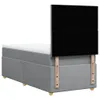 Boxspringbett mit Matratze Hellgrau 90x190 cm Stoff Produktbild-Vorschau 8
