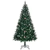 A full shot of a decorated artificial Christmas tree on a white background. Anteprima dell’immagine prodotto