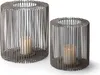 Philippi Oslo Windlicht, hoch S Stahl, pulverbeschichtet, Produktbild-Vorschau 3