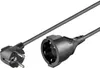 A black power cord with a European plug and socket is shown against a white background. Náhľad obrázku produktu