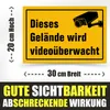 Schild Gelände videoüberwacht 20x30 cm VIDEO Kamera Produktbild-Vorschau 2