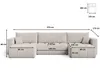 GrainGold Ecksofa U-Form Neva - Ecksofa mit Schlaffunktion, Produktbild-Vorschau 6