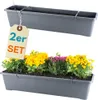 2er Set Blumenkasten mit Wasserspeicher Blumenkasten Produktbild-Vorschau 1