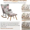 OKWISH Fauteuil à Bascule avec Repose-Pieds et Coussin Voir les images du produit 7