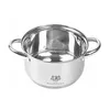 A stainless steel pot with handles, shown from a slightly elevated front-facing angle against a white background. Produktbild-Vorschau