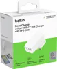 The image shows the retail packaging of a Belkin BoostCharge 3-Port USB-C Wall Charger. Produktbild-Vorschau