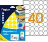 Etikety kruhové 24mm Agipa A5 žlté Produktbild-Vorschau 1