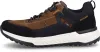 Side view of a brown and black Rieker men's sneaker. Voir les images du produit