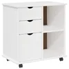 vidaXL Armoire sur roulettes, 63,5 x 39 x 65,5 cm, bois Voir les images du produit 1