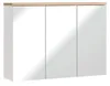 Kúpeľňová skrinka so zrkadlom 100 cm biela moderná 3 dvere Náhľad obrázku produktu 1