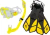 Set snorkeling per bambini ACRA 3in1, giallo, maschera, Anteprima dell’immagine prodotto 1