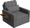 ProximaX Canapé-lit individuel noir - Tissu chenille, Voir les images du produit 14