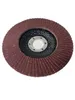 5x Fächerschleifscheiben 125mm flach Körnung 40 Braun Produktbild-Vorschau 5