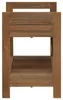 vidaXL Scaffale da bagno in teak naturale 45 x 30 x 45 cm Anteprima dell’immagine prodotto 3