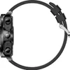 Side view of a black smartwatch with a black silicone strap. Náhled obrázku produktu