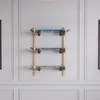 QLS Wandhalterung Kiefernholz für 3 Ski Snowboards und Produktbild-Vorschau 3