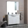 Mobile bagno a terra 105cm con 3 ante quercia bianco | Anteprima dell’immagine prodotto 2