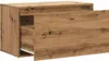 A wooden cabinet with one drawer partially open. Produktbild-Vorschau