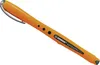 An orange pen with black dots and text on a white background. Anteprima dell’immagine prodotto