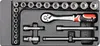Yato wkładka do szuflady zestaw narzędzi 3/8" 22elem. Produktbild-Vorschau 1