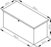 Záhradný box G21 Denver 400 L, šedý plechový Náhľad obrázku produktu 5